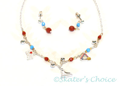 Skater Necklace Kids Ice - Click Image to Close